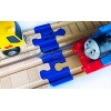 TrainLab Adapters compatible with Thomas Wood 22018 to Wooden Railway. Compatible with BRIO Blue